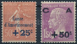 ** 1928 Forgalmi Felülnyomott Záróértékek Mi 233-234 - Other & Unclassified