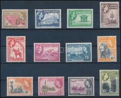 ** 1952 II. Erzsébet Brit Királynő Sor,
Elizabeth II Set
Mi 138-149 - Sonstige & Ohne Zuordnung