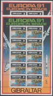 ** 1991 Europa CEPT Űrutazás Kisív Sor Mi 613-614 - Andere & Zonder Classificatie