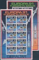 ** 1991 Europa CEPT, Űrkutatás Kisív Sor Mi 613-614 - Autres & Non Classés