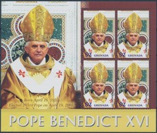 ** 2006 XVI. Benedek Pápa Kisív,
Pope Benedict XVI Minisheet
Mi 5699 - Sonstige & Ohne Zuordnung