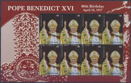 ** 2007 XVI. Benedek Pápa Kisív,
Pope Benedict XVI Minisheet
Mi 5850 - Autres & Non Classés