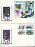 1979 Nemzetközi Gyermekév Sor + Blokk 2 Db FDC-n,
International Children's Year Set + Block On 2 FDC
Mi 325-328 + 42 - Autres & Non Classés