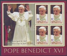 ** 2006 XVI. Benedek Pápa Kisív,
Pope Benedict XVI Minisheet
Mi 4251 - Sonstige & Ohne Zuordnung