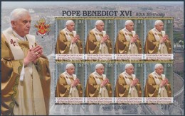 ** 2007 XVI. Benedek Pápa Kisív,
Pope Benedict XVI Minisheet
Mi 4390 - Otros & Sin Clasificación