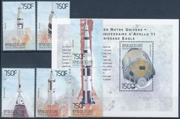 ** 1999 Az űrkutatás Története: Apollo-11 Sor 6 értéke Mi 2708-2713 + Blokk Mi 627 - Andere & Zonder Classificatie