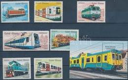 ** 1989 Vasúti Járművek Sor Mi 1033-1039 + Blokk Mi 276 - Altri & Non Classificati