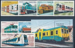 ** 1989 Vasúti Járművek Sor Mi 1033-1039 + Blokk Mi 276 - Altri & Non Classificati