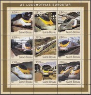 ** 2001 Eurostar Mozdonyok Kisív Mi 1845-1853 - Otros & Sin Clasificación