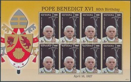 ** 2007 XVI. Benedek Pápa Kisív,
Pope Benedict XVI Minisheet
Mi 7963 - Autres & Non Classés