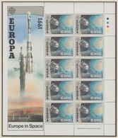 ** 1991 Europa CEPT Űrutazás Kisív Sor Mi 759-760 - Sonstige & Ohne Zuordnung