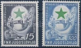 ** 1953 Eszperantó Sor Mi 729-730 - Otros & Sin Clasificación