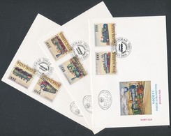 1992 Gőzmozdonyok Sor Mi 2548-2553 3 FDC - Other & Unclassified