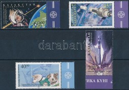 ** 2001 Űrkutatás: Űrhajósok Napja 2 ívszéli Sor Mi 308-309 + 312-313 - Altri & Non Classificati