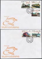 2003 Multimodális Közlekedési Rendszer Sor Mi 4516-4520 2 Db FDC-n - Sonstige & Ohne Zuordnung