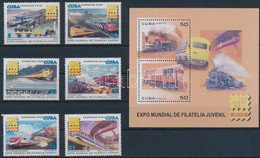 ** 2006 Bélyegkiállítás; Mozdony Sor Mi 4862-4867 + Blokk 218 - Andere & Zonder Classificatie