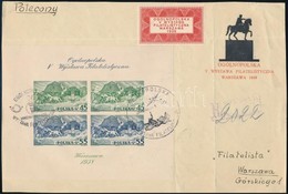 1938 Mi Blokk 5B Levél Előlapon - Other & Unclassified