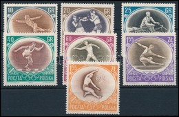 ** 1956 Nyári Olimpia, Melbourne Sor + Bélyeg,
Olympics Set + Stamp
Mi 984 - 989 + Mi 994 - Autres & Non Classés