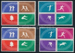 ** 1960 Olimpia Sor Négyestömbök 2x,
Olympics Set Im Blocks Of 4 2 X
Mi 1166 A - 1173 A - Sonstige & Ohne Zuordnung