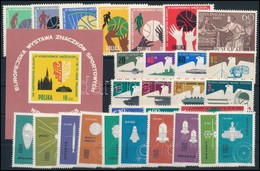 ** 1963 9 Sor, 2 Bélyeg, 1 Blokk (csaknem Teljes évfolyam),
9 Sets, 2 Stamps, 1 Block (almost Complete Year) - Andere & Zonder Classificatie