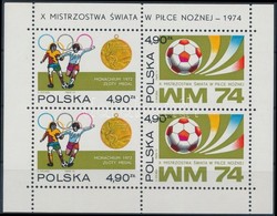 ** 1974 Labdarúgás Blokk,
Football Block
Mi 59 - Other & Unclassified