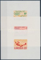 ** 1964 Olimpia Sor Vágott Blokkformában Mi 623-625 - Altri & Non Classificati