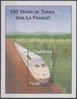 ** 2001 Vonatok 100 éve (Viva La France) Blokk Mi 389 - Sonstige & Ohne Zuordnung