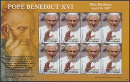 ** 2007 XVI. Benedek Pápa Kisív,
Pope Benedict XVI Minisheet
Mi 1789 - Sonstige & Ohne Zuordnung