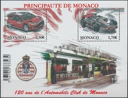 ** 2009 120 éves A Monacói Autó Klub Blokk Mi 95 - Altri & Non Classificati