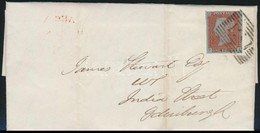 1845 Edinburgh Helyi Levél,
Edinburgh Local Cover - Other & Unclassified