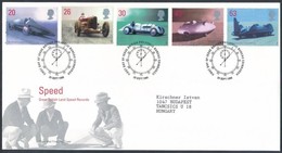 1998 Járművek Sor Mi 1767-1771 FDC-n - Otros & Sin Clasificación