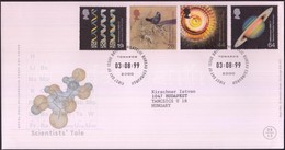 1999 Kutatási Eredmények Sor Mi 1819-1822 FDC-n - Sonstige & Ohne Zuordnung