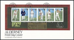1997 Krikett Játékosok Blokk FDC,
Cricket Players Block FDC
Mi 103-107 - Sonstige & Ohne Zuordnung