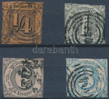 O 1852-1859 Mi 1, 7, 9, 21 (Mi EUR 75,-) - Sonstige & Ohne Zuordnung