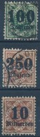 O 1923 Dienstmarken Mi 177, 178, 183 (Mi EUR 36,20) - Sonstige & Ohne Zuordnung