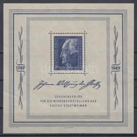 ** 1949 Goethe Blokk Mi 6 - Other & Unclassified