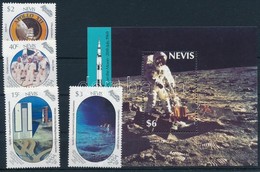 ** 1989 Holdraszállás - Apollo 11 Sor Mi 518-521 + Blokk Mi 20 - Autres & Non Classés