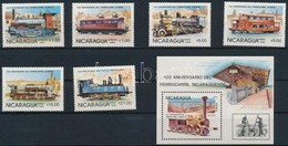 ** 1985 100 éves Nicaraguai Vasút Sor Mi 2579-2584 + Blokk Mi 165 - Andere & Zonder Classificatie