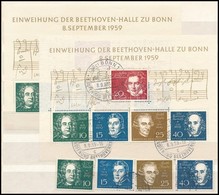 ** O 1959 Beethoven Csarnok Postatiszta + Bélyegzett Blokk + 4 Blokkból Kitépett Bélyeg (Mi EUR 140.-) - Andere & Zonder Classificatie