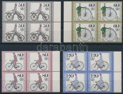 ** 1985 Kerékpárok Mi 1242-1245 ívszéli Négyestömbök - Altri & Non Classificati