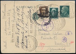1942 Cenzúrás Levelezőlap Németországba / Censored Postcard To Germany - Other & Unclassified