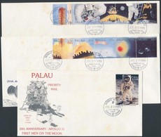 1989 Holdraszállás Sor 5 ötöscsíkban Mi 282-307 6 Db FDC (rozsda /stein) - Otros & Sin Clasificación