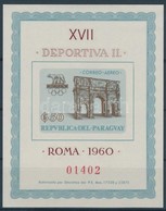 ** 1963 Római Nyári Olimpia Vágott Blokk Mi 42 - Otros & Sin Clasificación