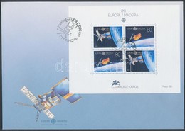 1991 Europa CEPT, Űrkutatás Blokk Mi 12 FDC-n - Sonstige & Ohne Zuordnung