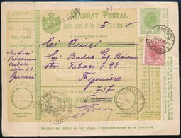 1907 Pénzutalvány / PS-money Order With Additional Franking - Otros & Sin Clasificación