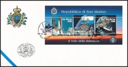 1998 Űrkutatás Blokk Mi 24 FDC-n - Sonstige & Ohne Zuordnung