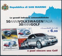 ** 2004 50 éves Az Olasz Volkswagen Gyártás Bélyegfüzet MH 7 (Mi 2154-2157) - Sonstige & Ohne Zuordnung