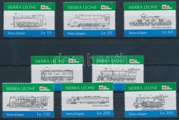 ** 1991 PHILANIPPON Nemzetközi Bélyegkiállítás, Japán Mozdonyok Sor Mi 1603-1610 - Sonstige & Ohne Zuordnung