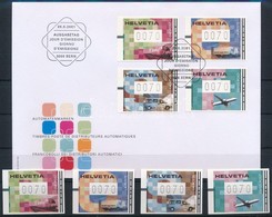 ** 2001 4 Db Klf Automata Bélyeg Mi 11-14 + 11-14 FDC-n - Altri & Non Classificati