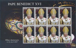 ** 2008 XVI. Benedek Pápa Kisív,
Pope Benedict XVI Minisheet
Mi 3369 - Otros & Sin Clasificación